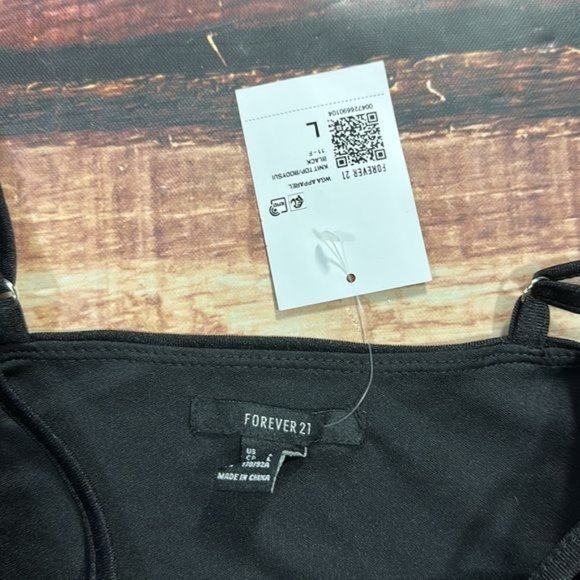 RELISTED Forever 21 Black Corset Bustier Style Bodysuit - Picture 5 of 9